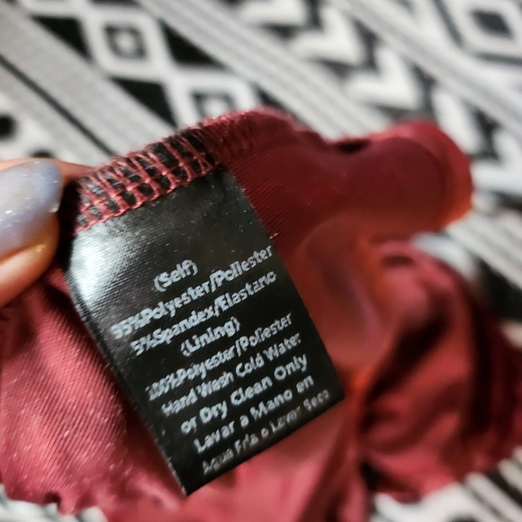 Cranberry Crushed Velvet S Tall Maxi Dress Holiday Gown Red Carpet Wedding - Picture 7 of 7